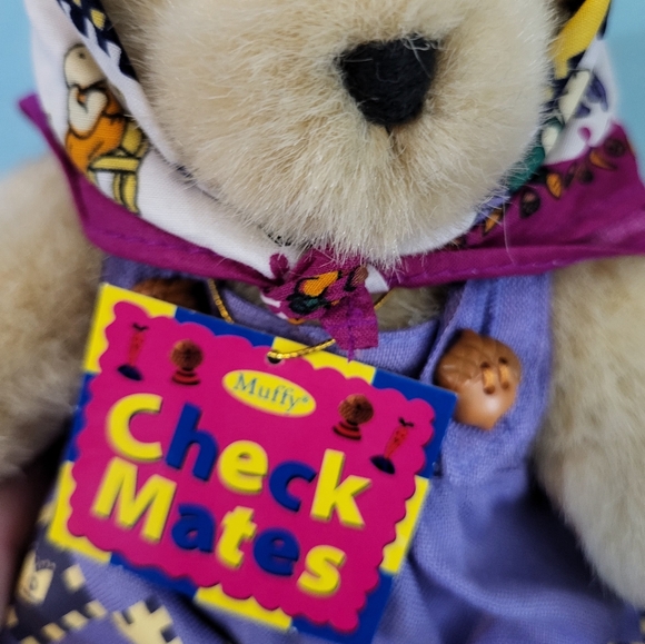 Vtg Muffy Vanderbear " Checkmates" Bear - Picture 5 of 6